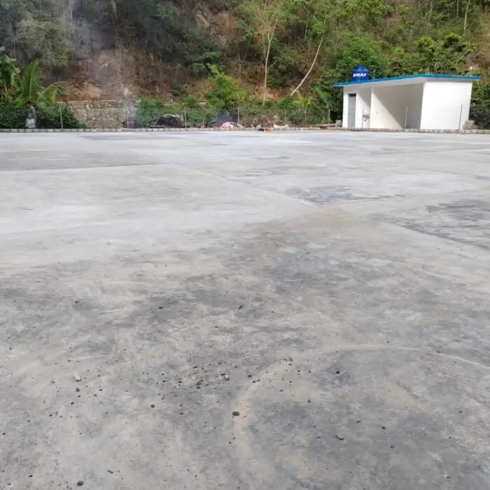 Patio de secado de café