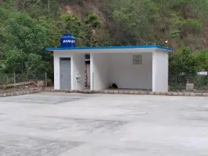 Patio de área de secado para café