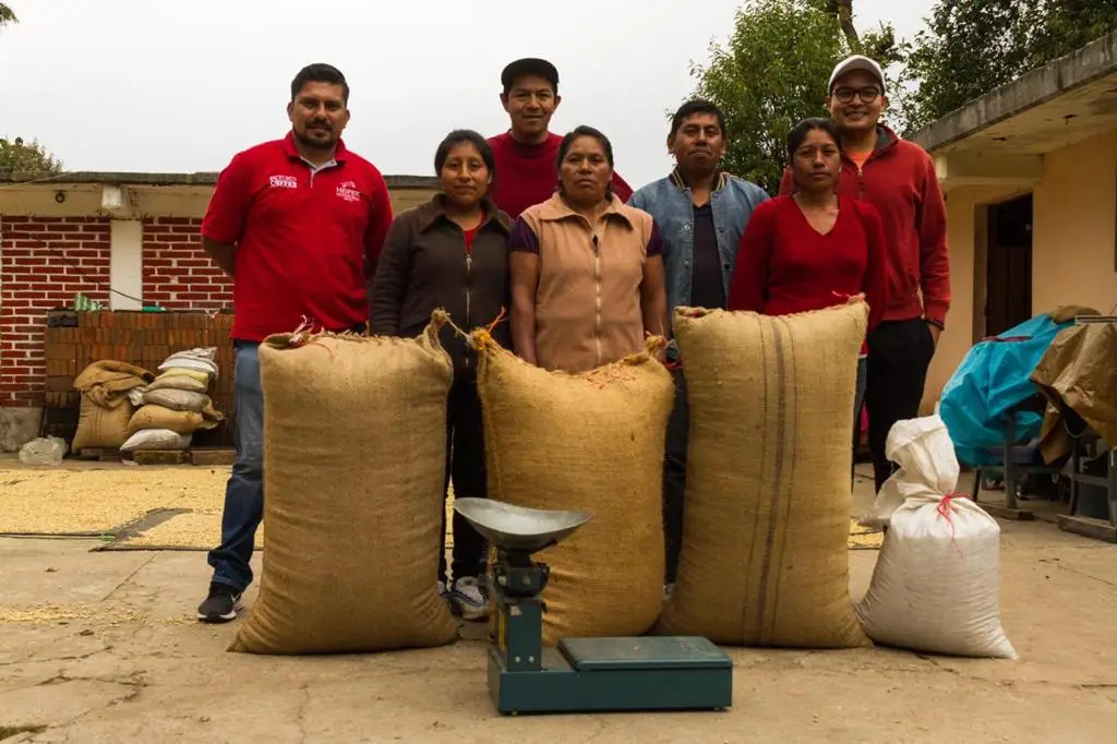 Familias cafetaleras beneficiadas con el fin de aumentar su producción